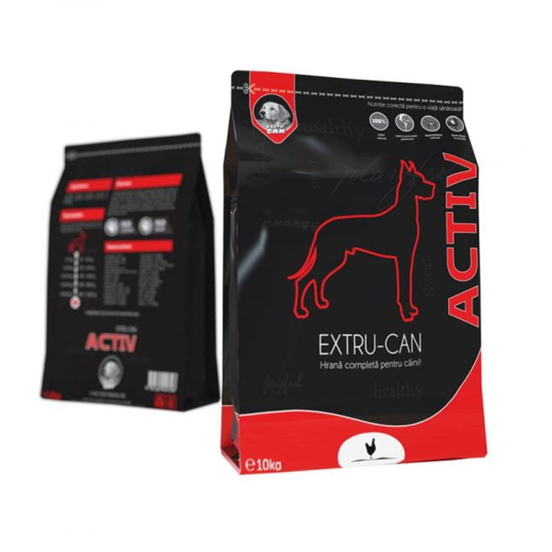 EXTRU-CAN Activ, Pui, hrană uscată câini, activitate intensă, 10kg