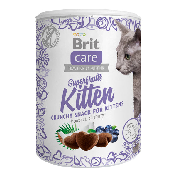 Recompense pentru pisici Brit Care Cat Snack Superfruits Kitten 100 g