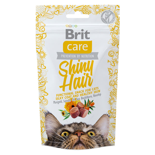 Recompense pentru pisici Brit Care Cat Snack Shiny Hair 50 g