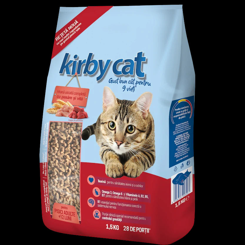 Hrana uscata pisici Kirby Cat, Pasare si Vita