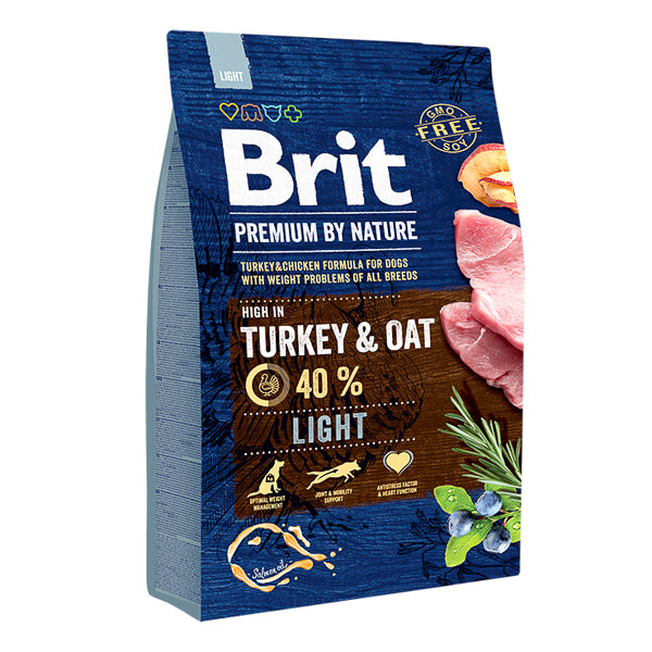 Hrana uscata pentru caini Brit Premium, Light