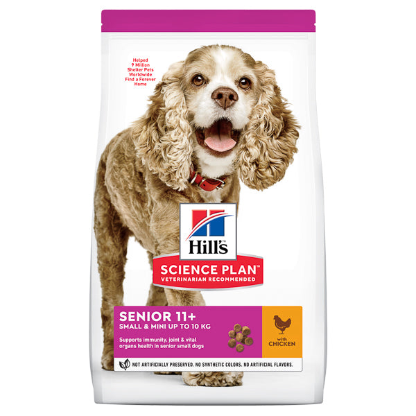 Hrana caini Hill's SP Canine Senior Small and Mini Chicken 1.5 kg