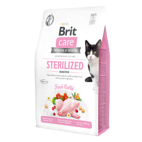 Hrana uscata pentru pisici Brit Care GF, Sterilized Sensitive