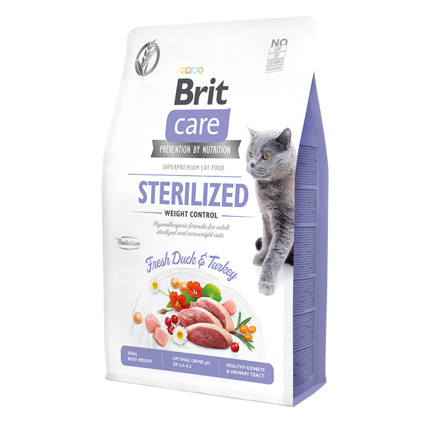 Hrana uscata pentru pisici Brit Care GF, Sterilized Weight Control