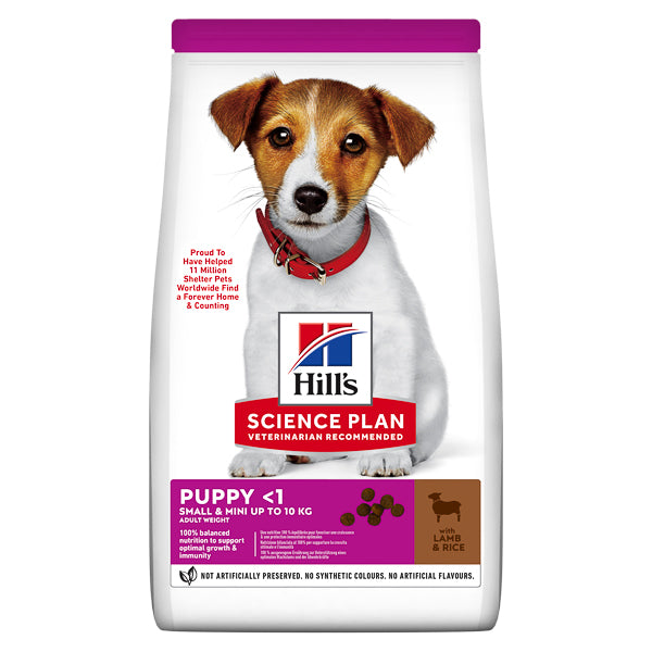 Hrana caini Hill's SP Canine Puppy Small and Mini Lamb and Rice 1.5 kg
