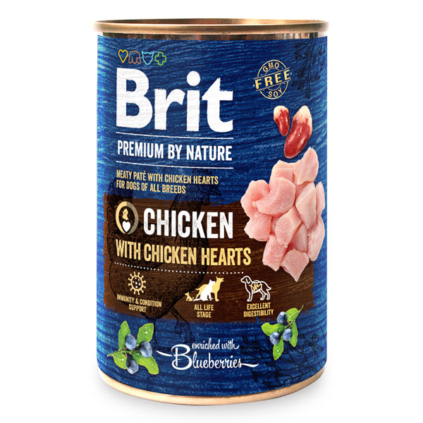 Brit Premium by Nature Conservă pentru câini, Pui cu inimi