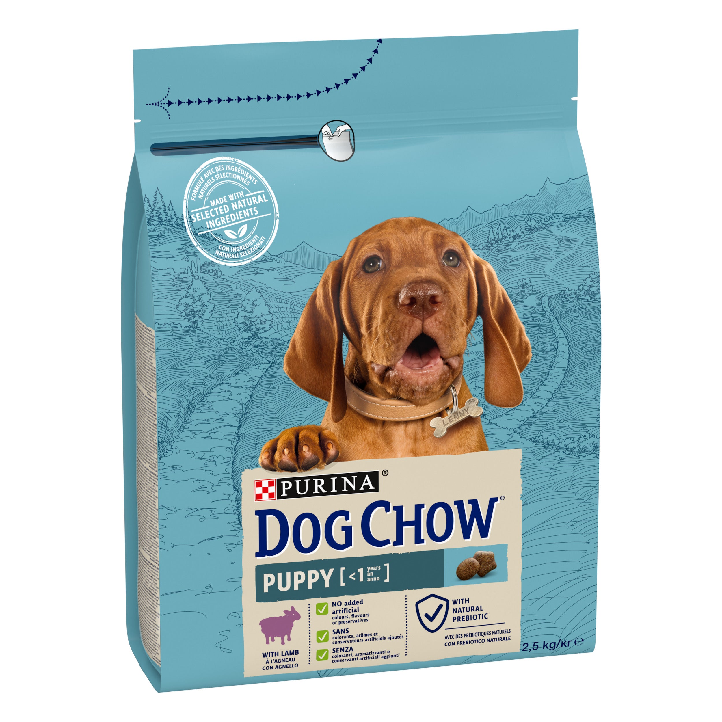 Hrana uscata pentru caini Dog Chow Junior, Miel