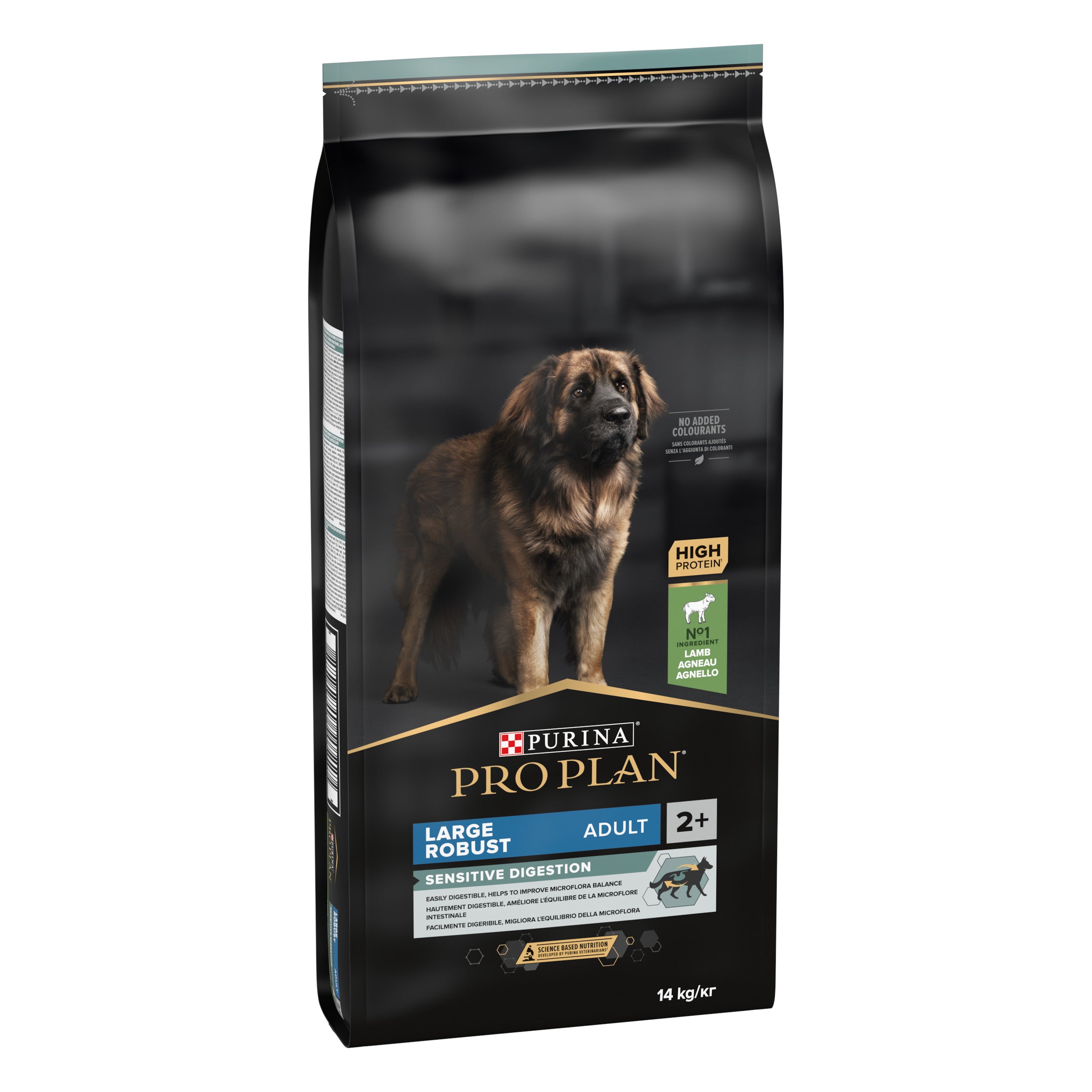 Hrana uscata pentru caini Pro Plan Large Robust Adult, Sensitive Digestion, Miel, 14kg