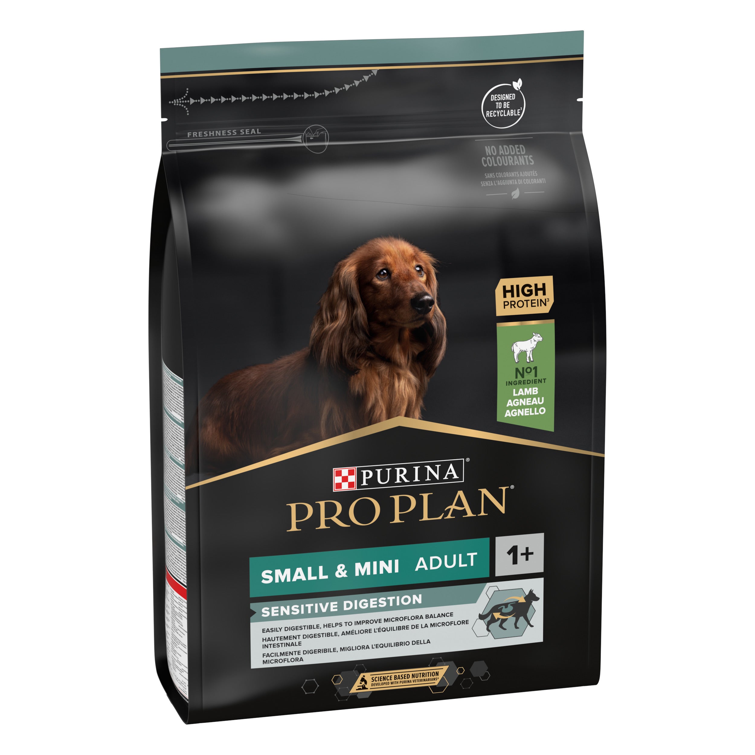 Hrana uscata caini adulti talie mica PURINA PRO PLAN Small & Mini adult Opti Digest, cu miel