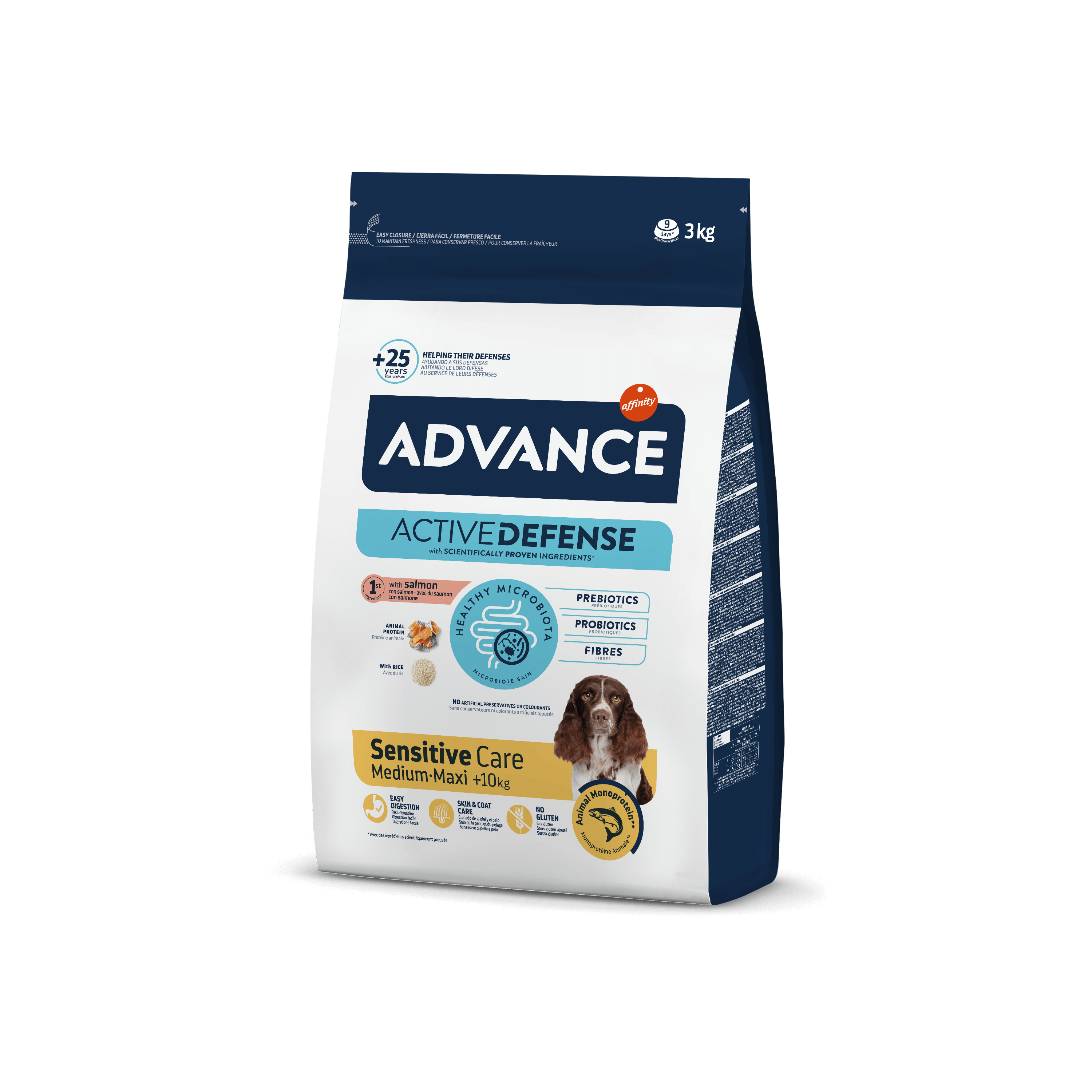 Hrana uscata pentru caini Advance Sensitive, Somon & Orez 3 kg