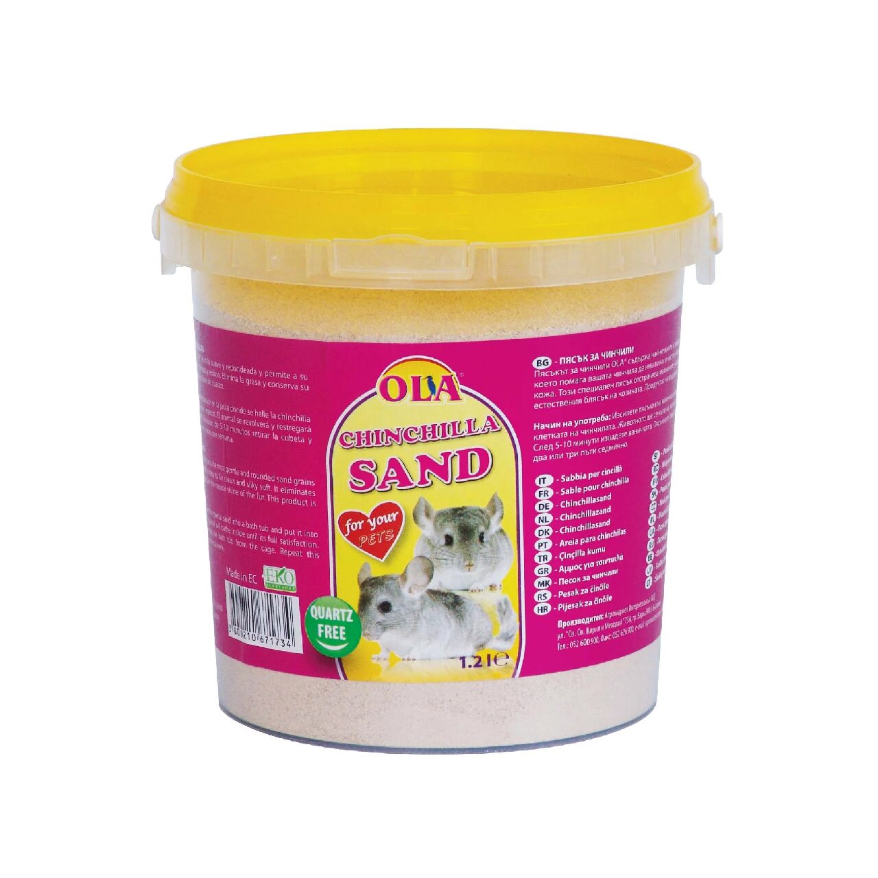 Nisip Ola pentru chincilla 1.2l