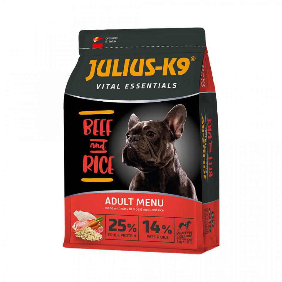 Julius K9 Adult- Hrana uscata caini - Vita si Orez - 12kg