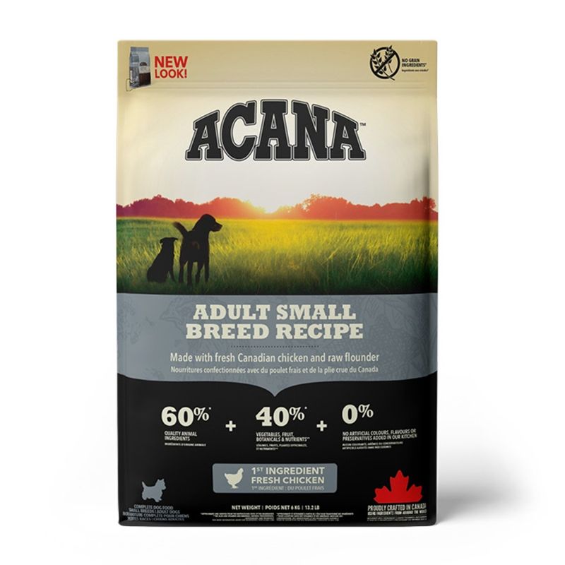 ACANA Heritage Adult Small Breed, hrană uscată fără cereale câini, 6kg