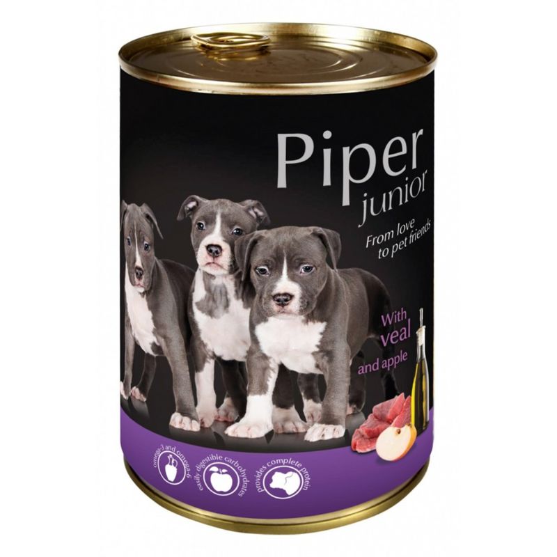 Hrana umeda Piper Junior, Vitel si Mere 400g