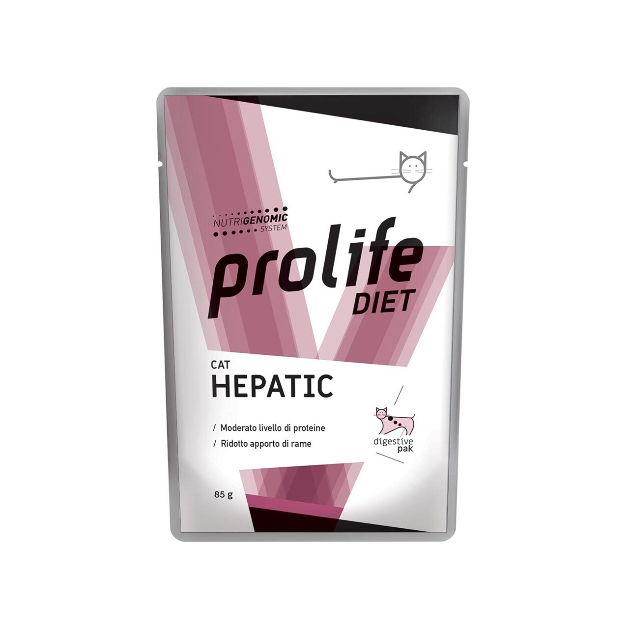 Dieta veterinara umeda Prolife hepatic pentru pisici plic 85g