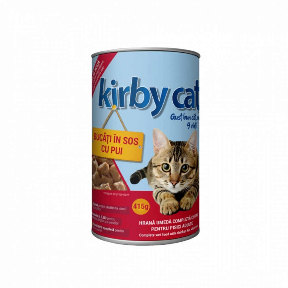 CONSERVA KIRBY CAT CU PUI 415g