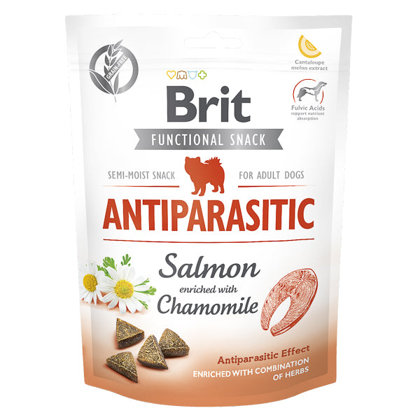 Recompense caini Brit Care Dog Snack Antiparasitic Salmon 150 g