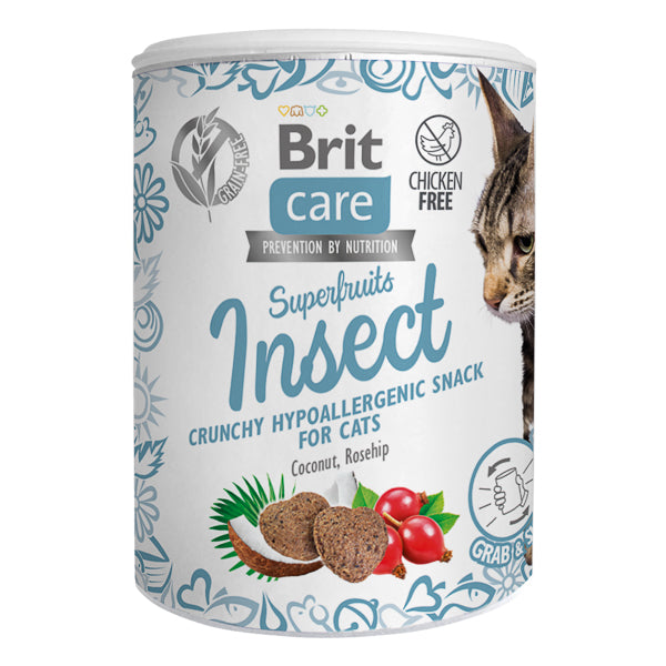 Brit Care Cat Snack Superfruits Insect 100g