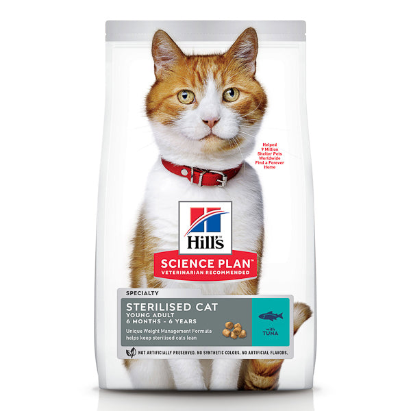 Hrana uscata pisici, Hill's SP Feline Adult Sterilised Tuna 1.5 kg