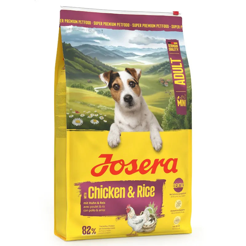 Josera Adult Mini Adult Pui & orez, hrana uscata caini, 10 kg