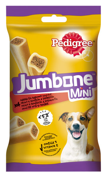 Pedigree Jumbone batoane pentru caini de talie mica, cu aroma de vita si pasare