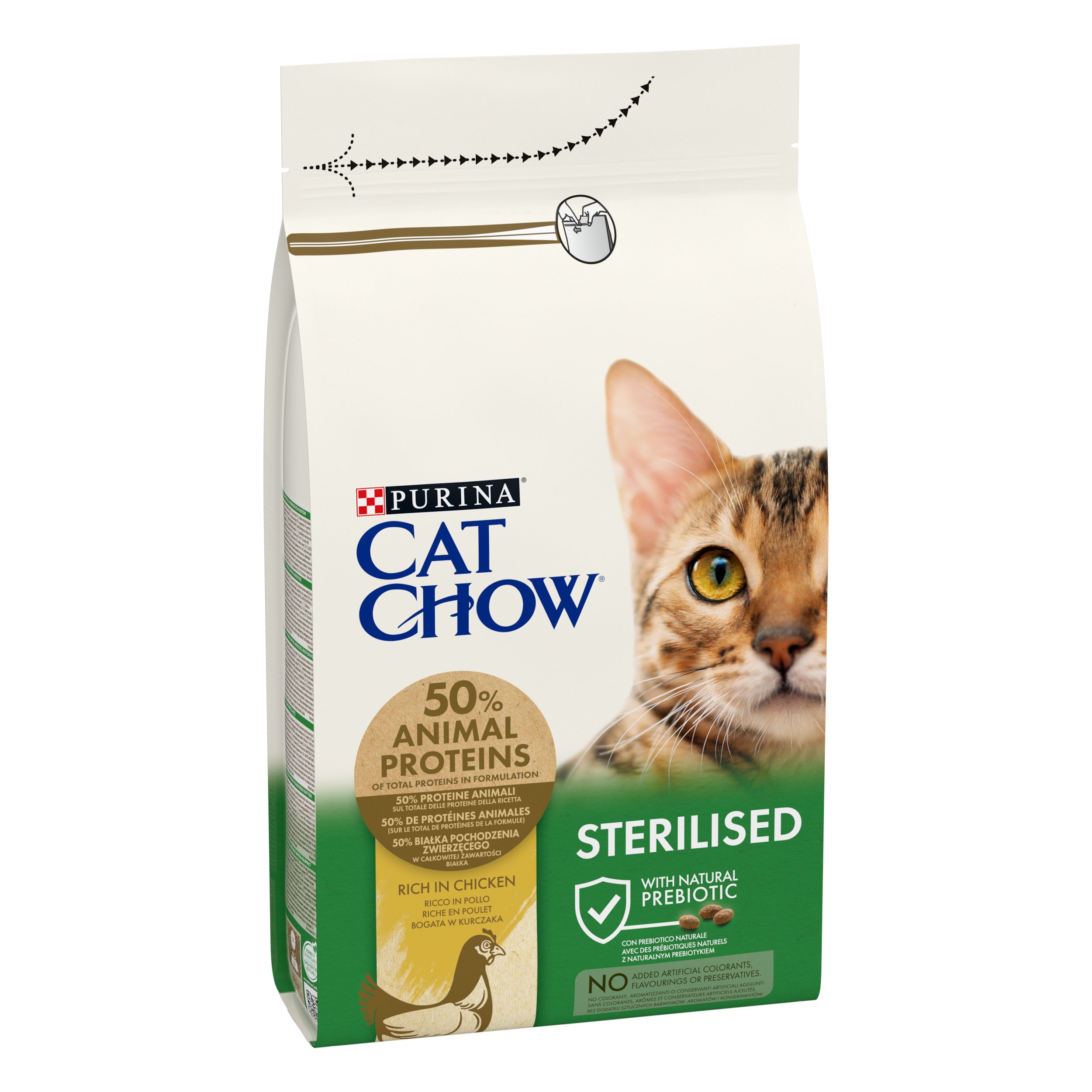 PURINA CAT CHOW STERILISED, cu Pui, hrană uscată pentru pisici