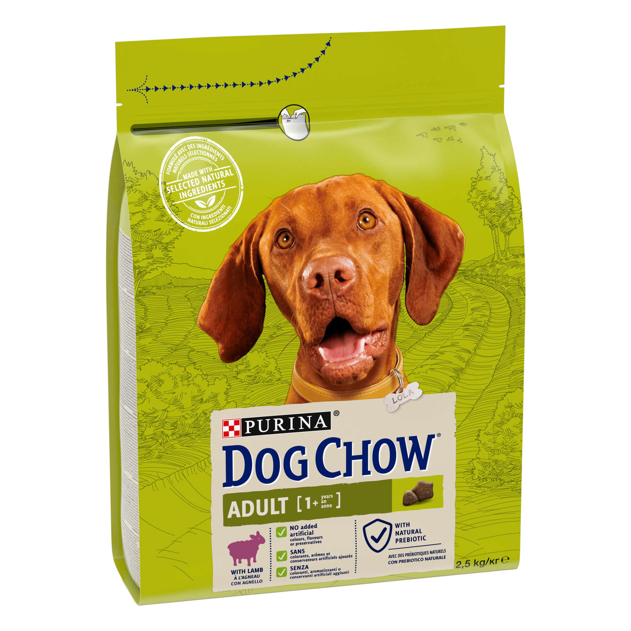 PURINA DOG CHOW ADULT, cu Miel, hrană uscată pentru câini