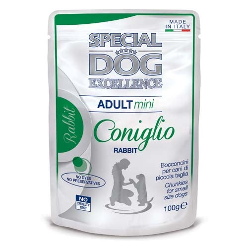 Hrana Umeda Pentru Caini, Special Dog Excellence, Adult Mini, Iepure, 100g