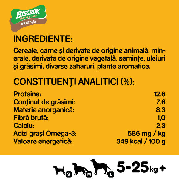 Pedigree Biscrok Gravy Bones hrana complementara pentru caini adulti