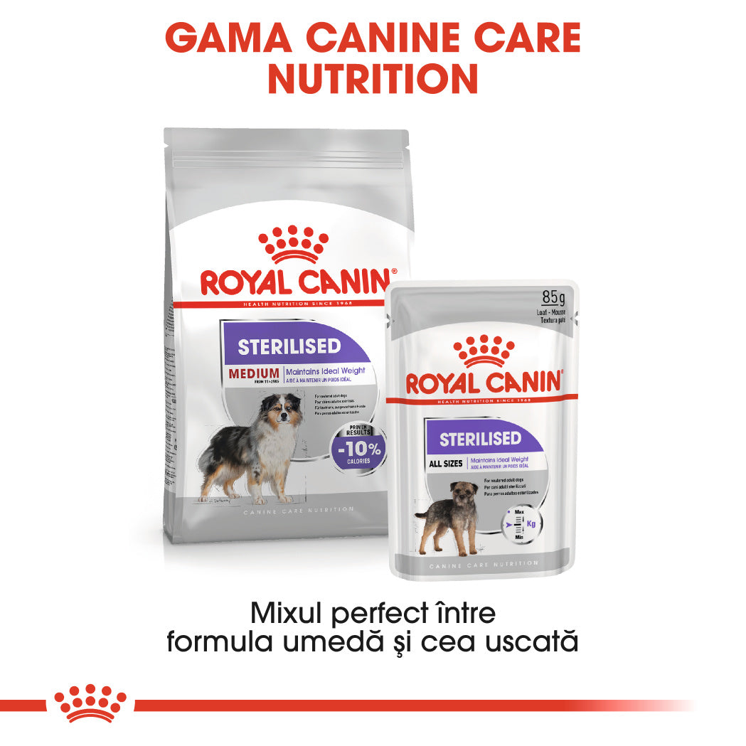 Royal Canin Medium Sterilised Adult hrana uscata caine sterilizat