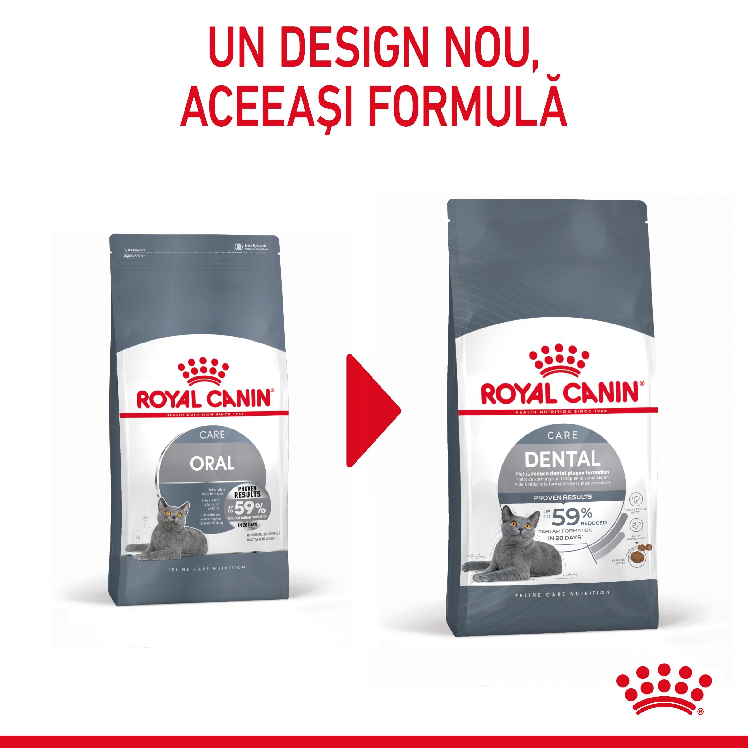 Royal Canin Oral Care Adult hrana uscata pisica, reducerea formarii tartrului 400g