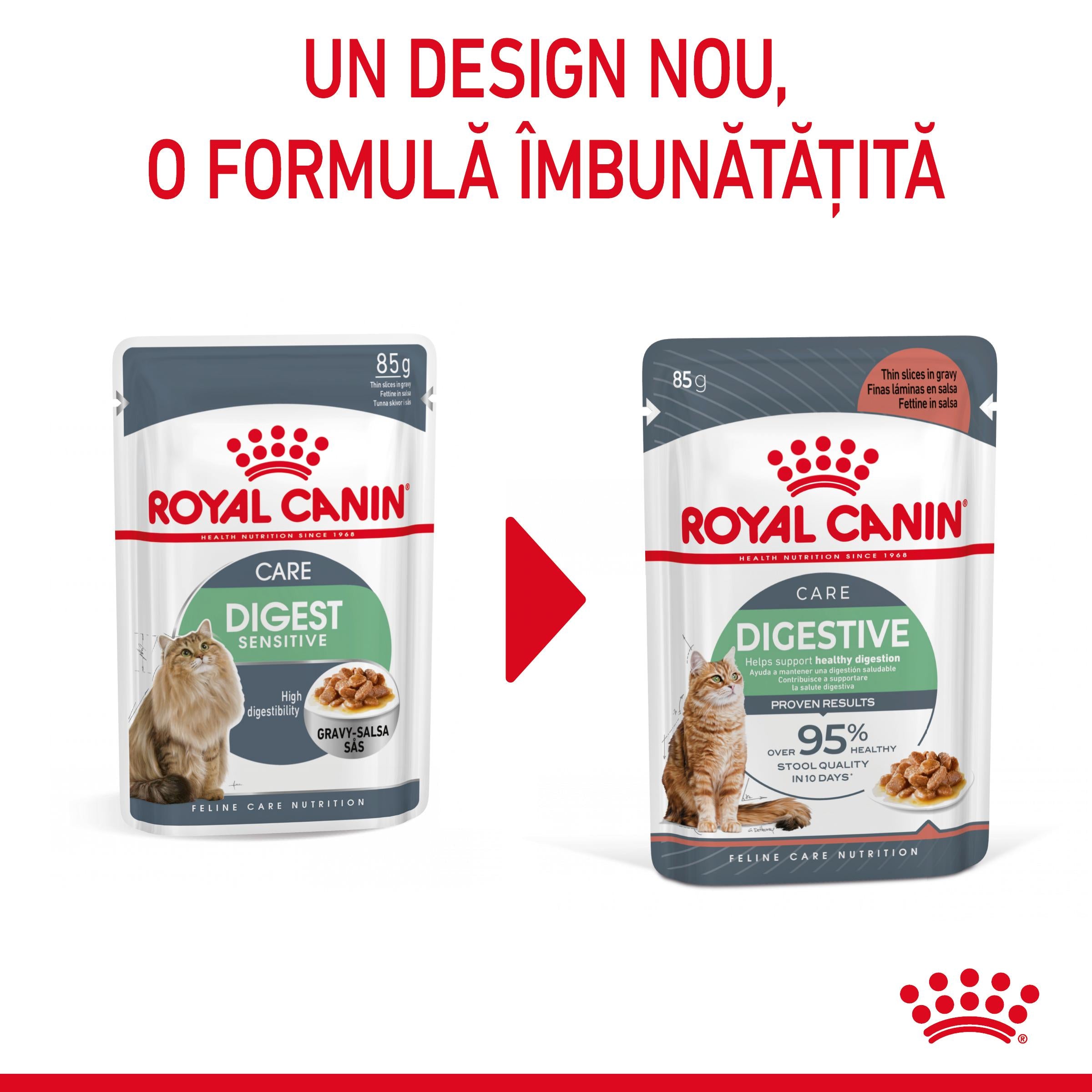 Royal Canin Digest Sensitive Care Adult hrana umeda pisica, confort digestiv (in sos)