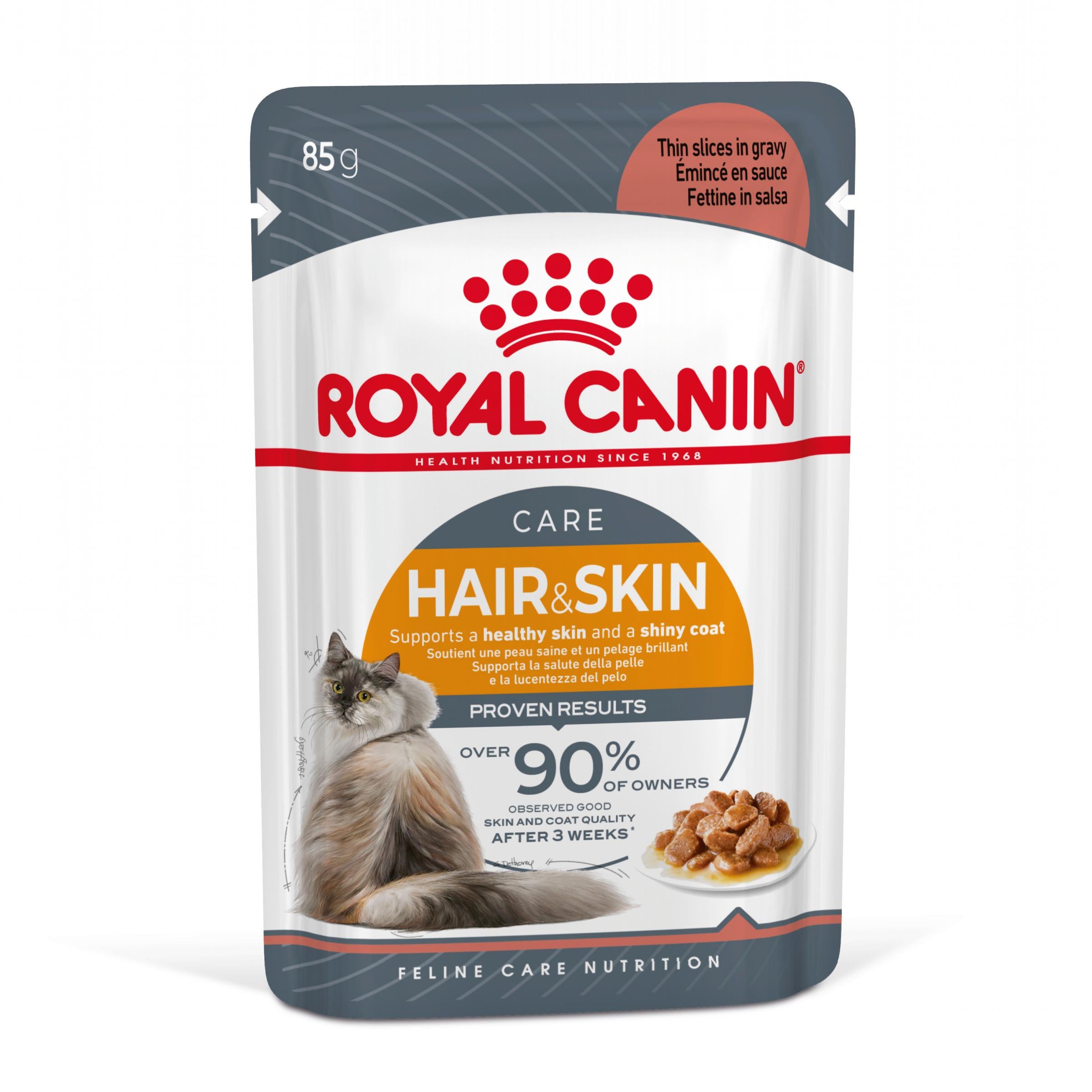 Royal Canin Hair&Skin Care Adult hrana umeda pisica, piele si blana (in sos)