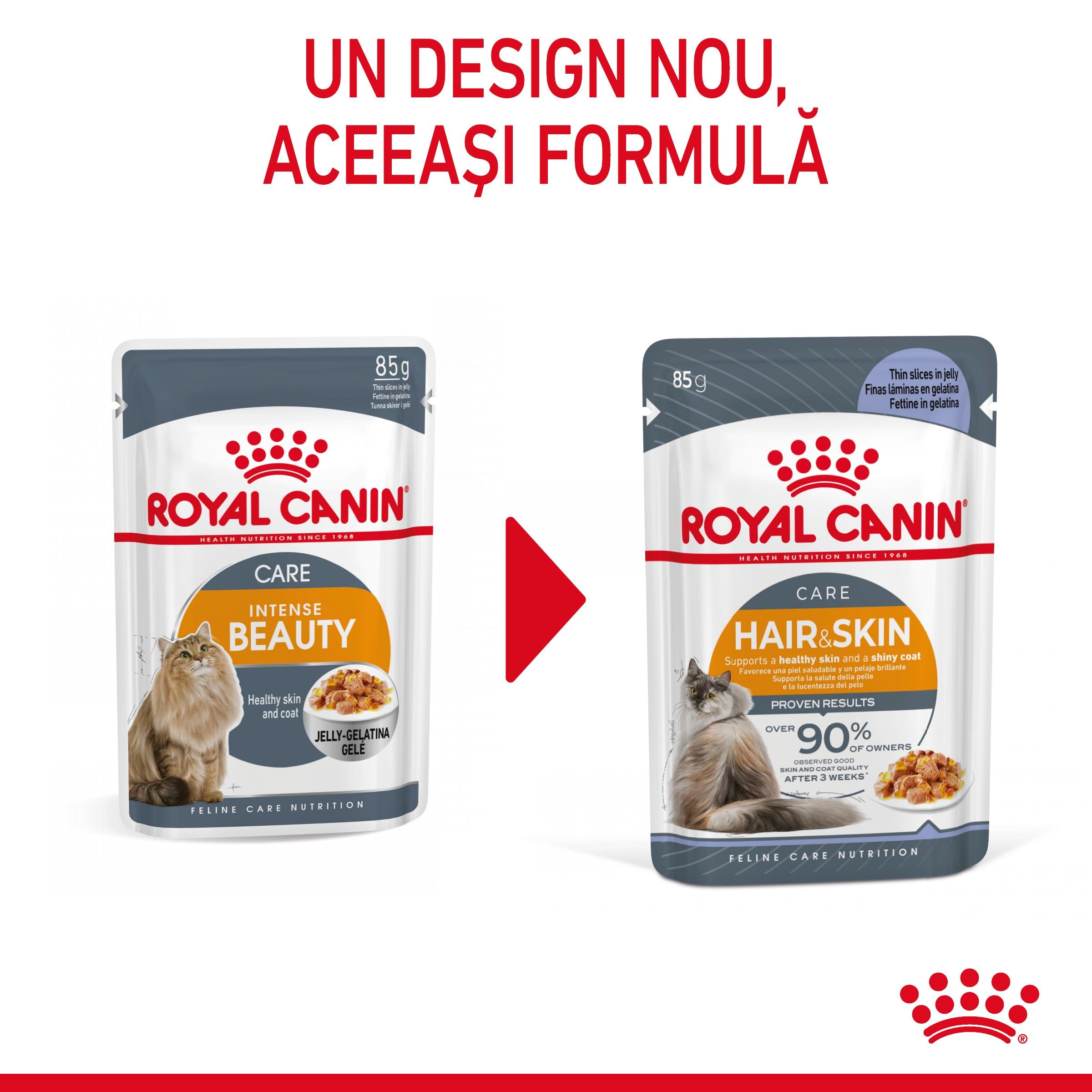 Royal Canin Hair&Skin Care Adult hrana umeda pisica, piele si blana (in aspic)