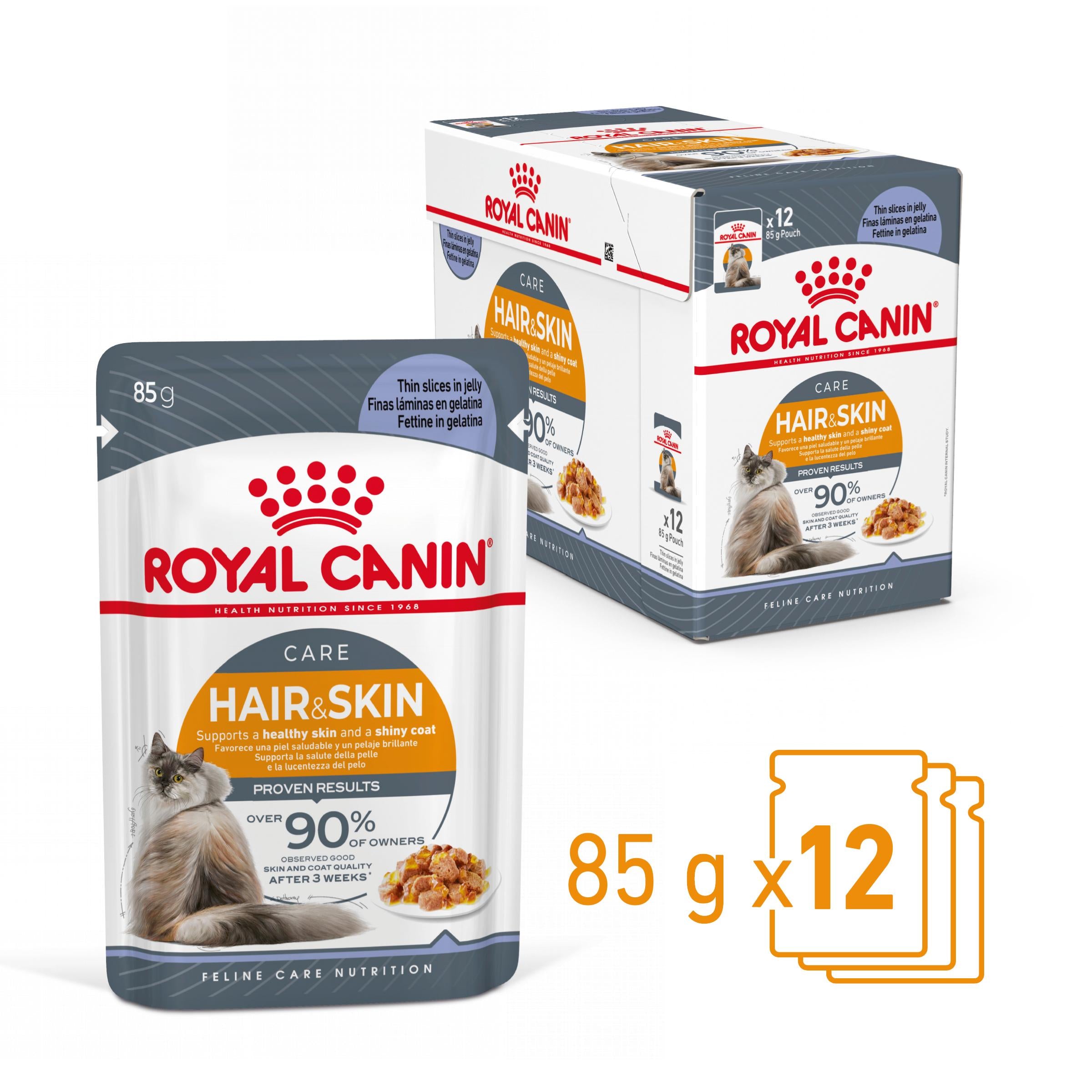 Royal Canin Hair&Skin Care Adult hrana umeda pisica, piele si blana (in aspic)