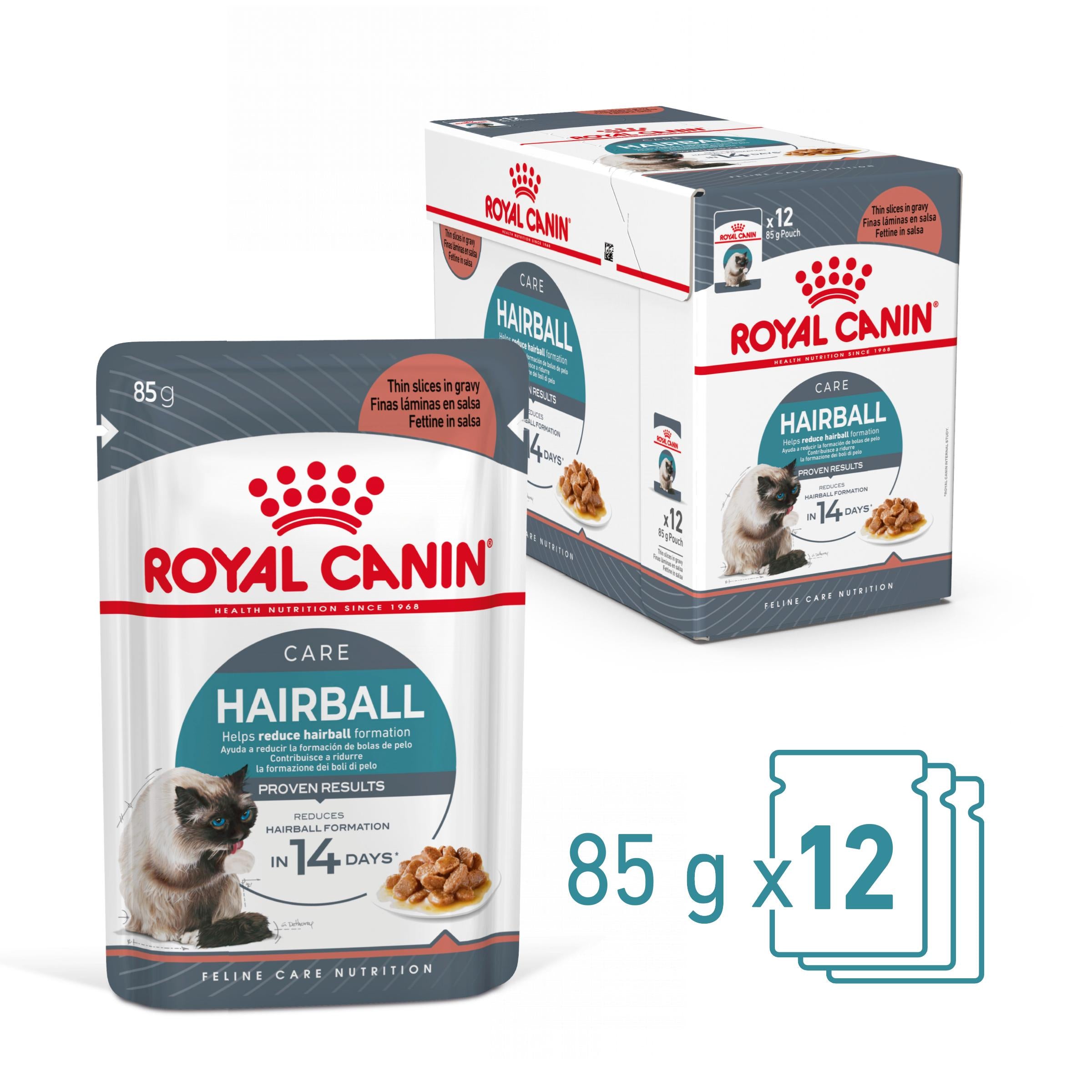 Royal Canin Hairball Care Adult hrana umeda pisica, limitarea ghemurilor de blana (in sos)