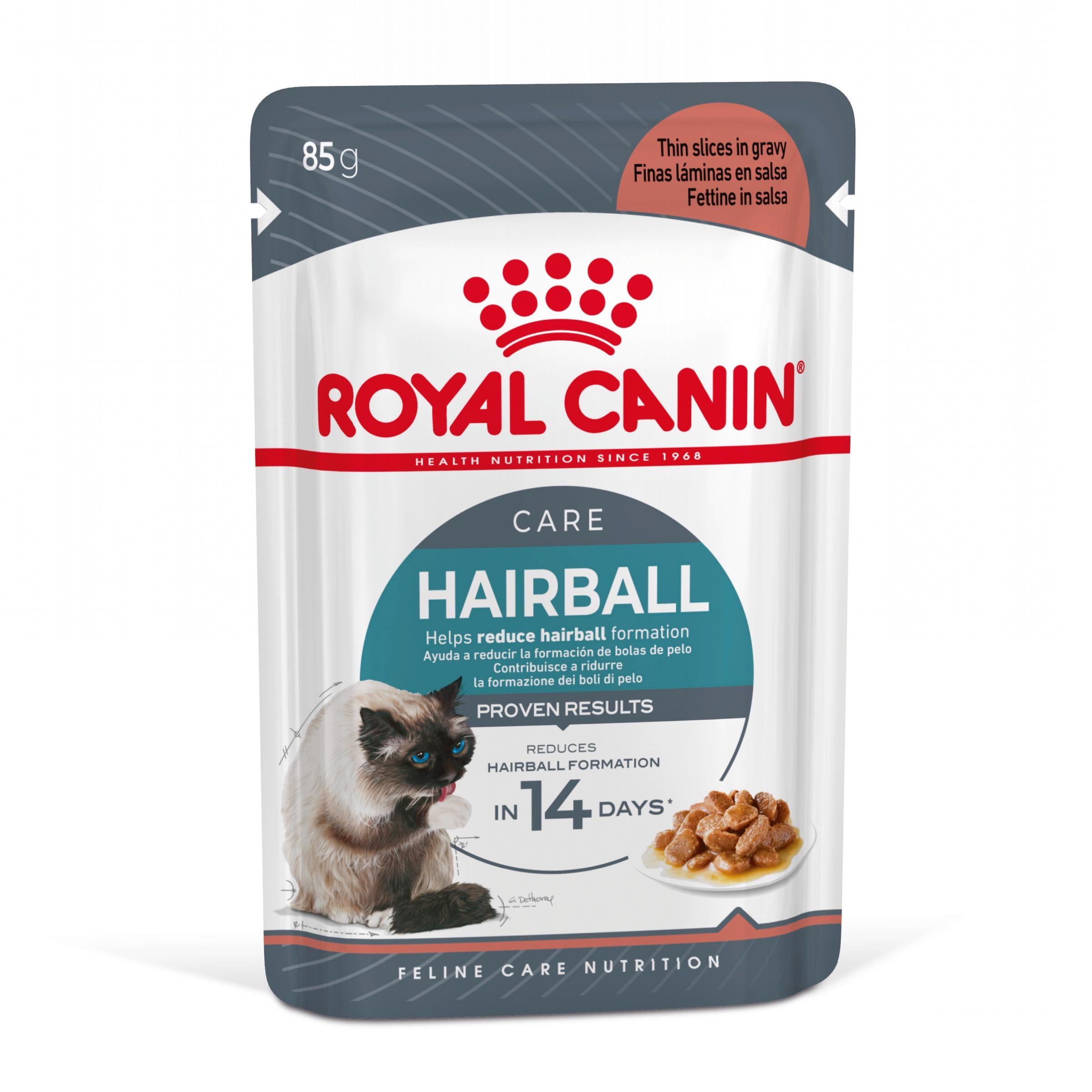 Royal Canin Hairball Care Adult hrana umeda pisica, limitarea ghemurilor de blana (in sos)