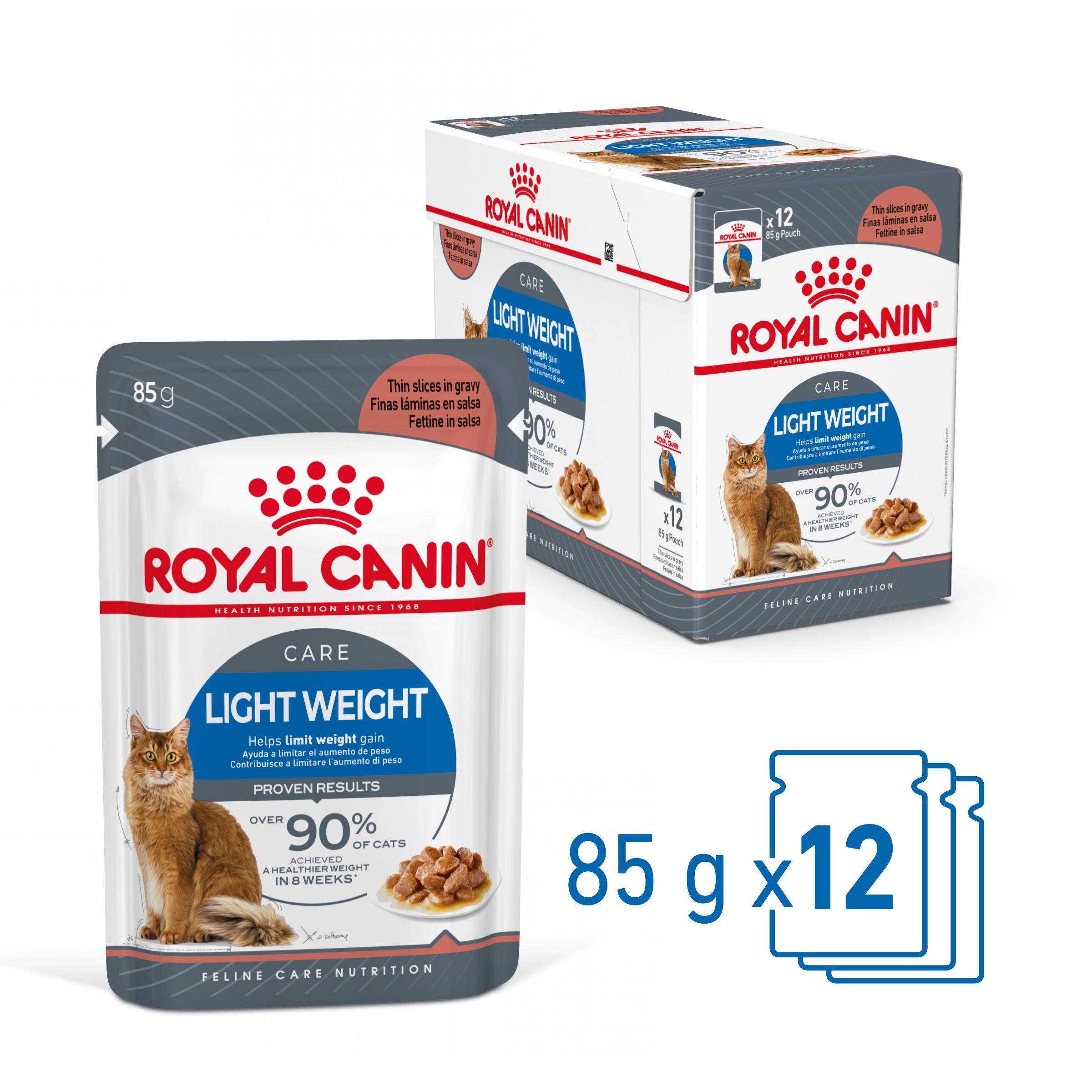 Royal Canin Light Weight Care Adult hrana umeda pisica, limitarea cresterii in greutate (in sos)