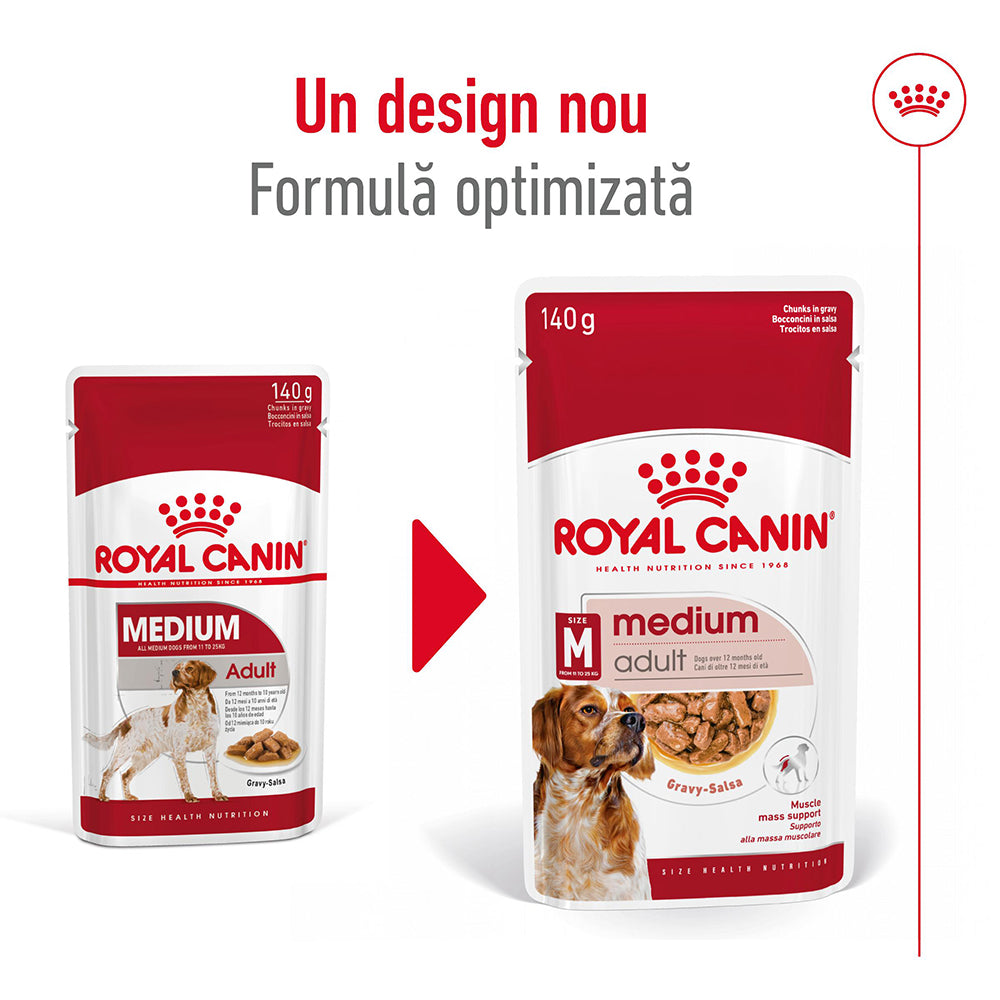 Royal Canin Medium Adult hrana umeda caine (in sos)