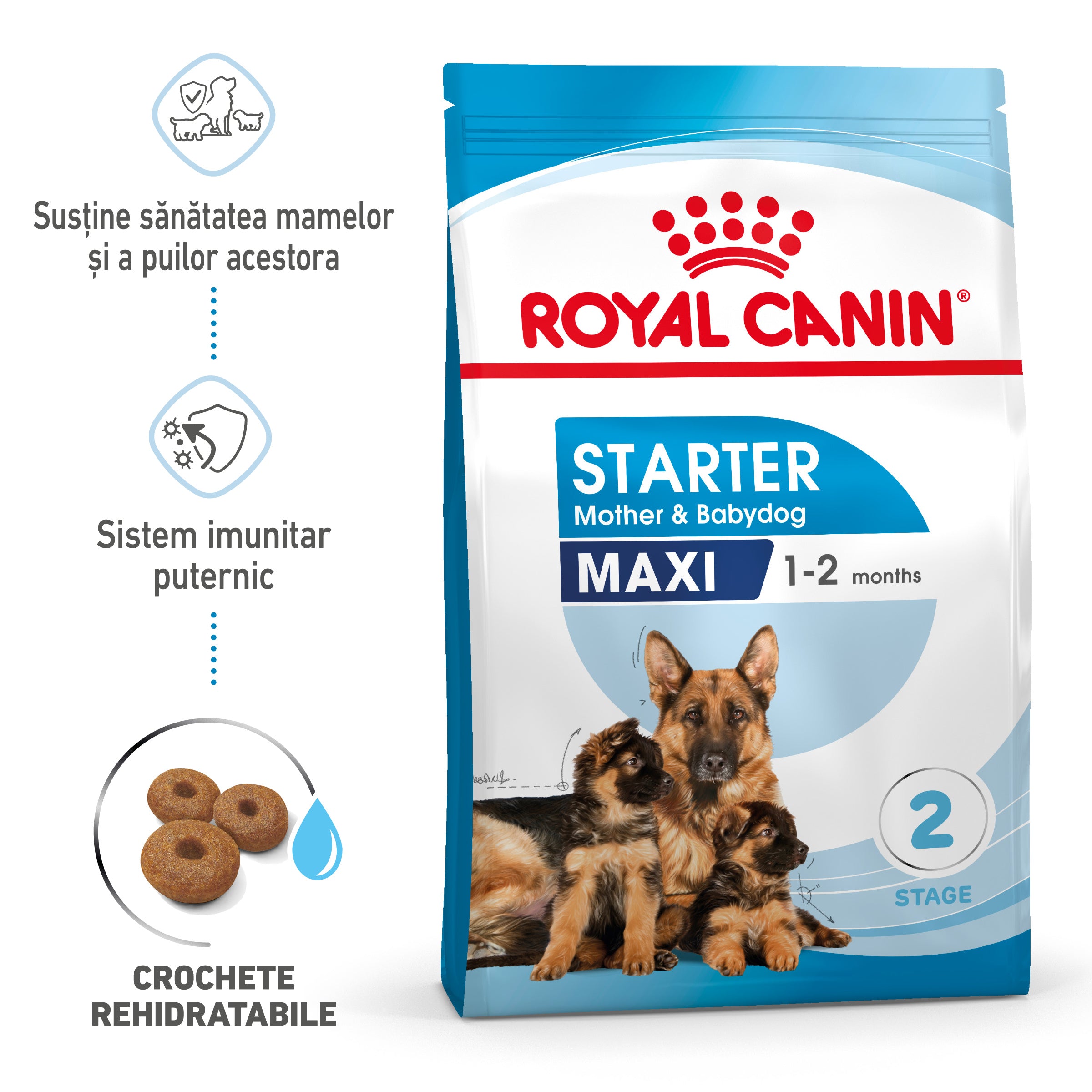 Royal Canin Maxi Starter Mother & Babydog, mama si puiul, hrana uscata caine 4kg