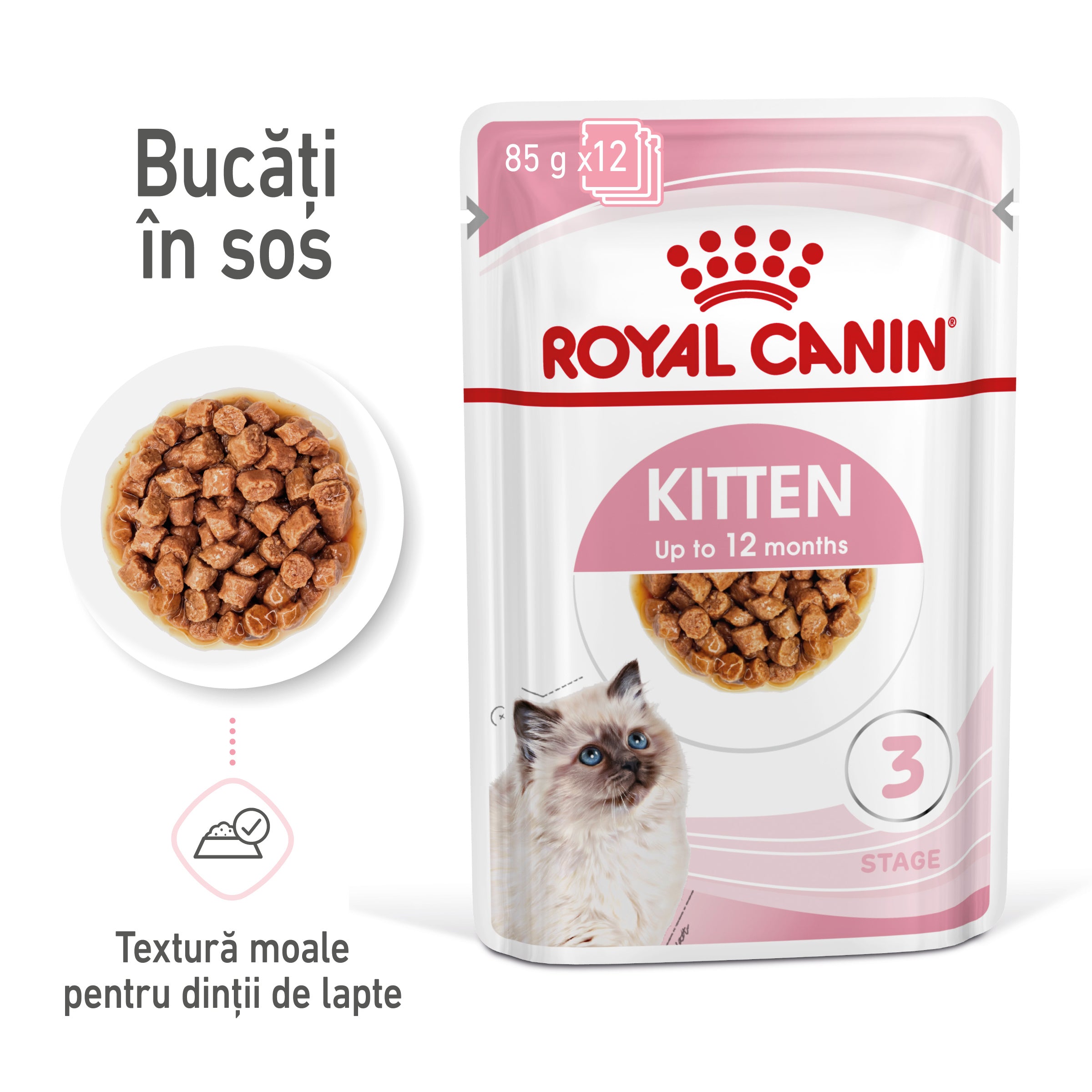 Royal Canin Kitten hrana umeda pisica junior (in sos)