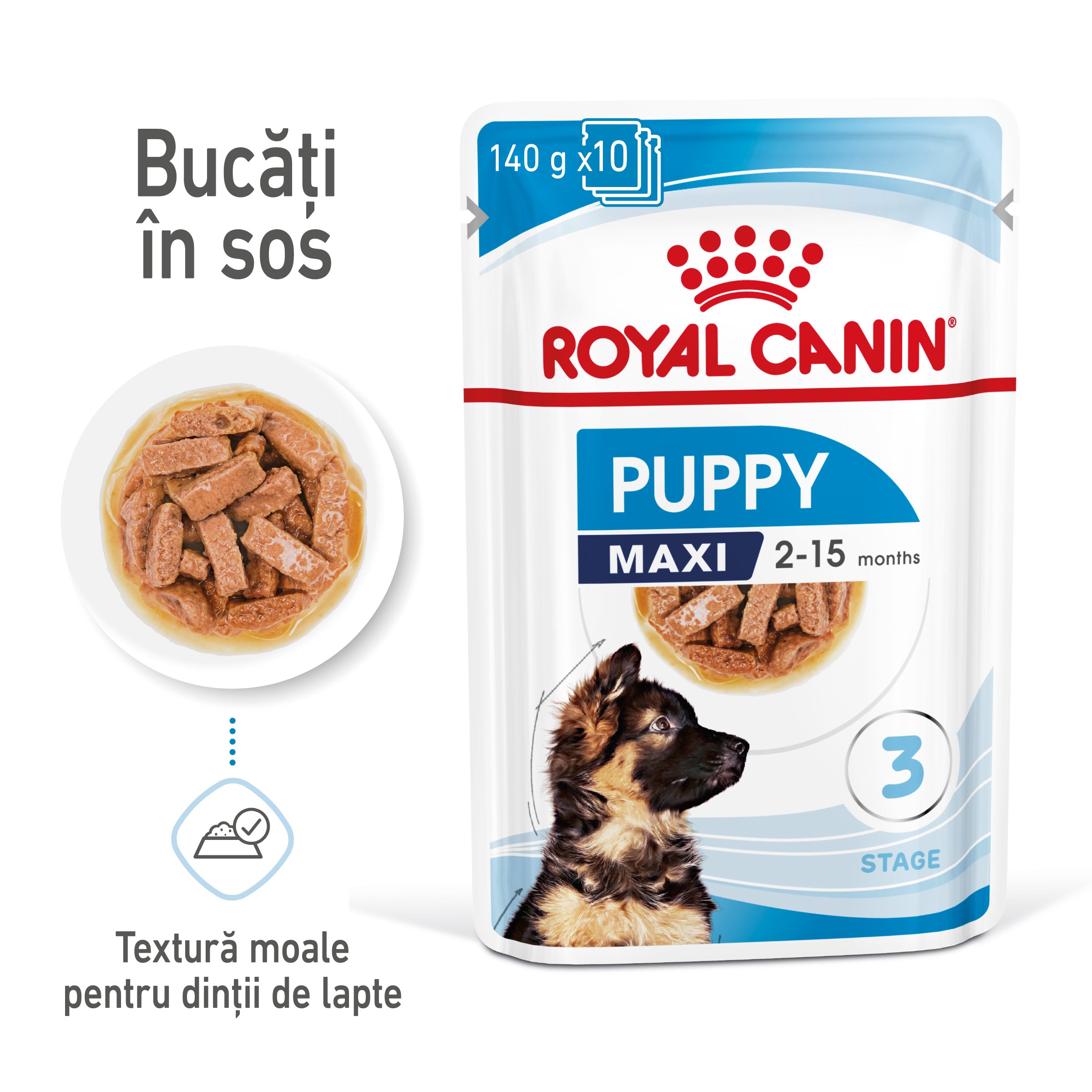 Royal Canin Maxi Puppy hrana umeda caine junior (in sos)