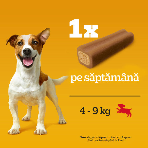 Pedigree Jumbone batoane pentru caini de talie mica, cu aroma de vita si pasare