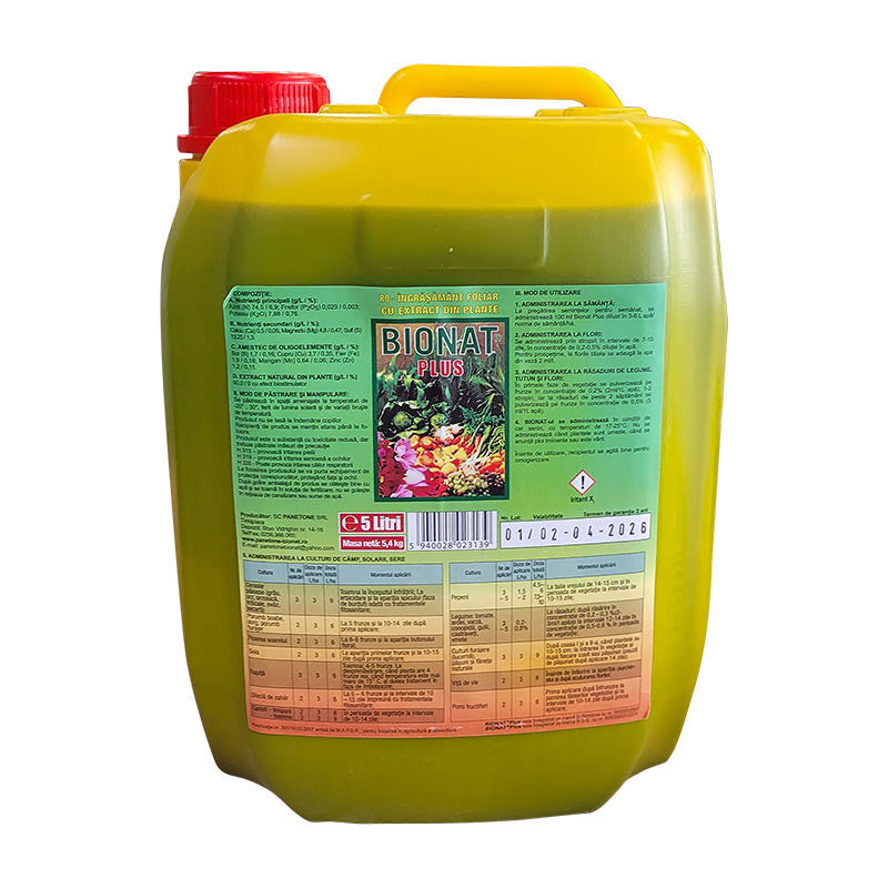 FERTILIZANT FOLIAR BIONAT PLUS