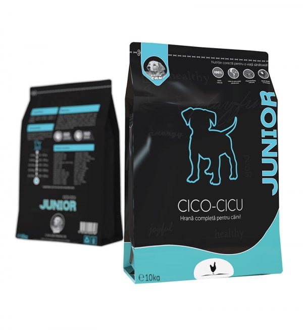 EXTRU-CAN Cico-Cicu Junior Maxi, Pui, hrană uscată câini junior, 10kg