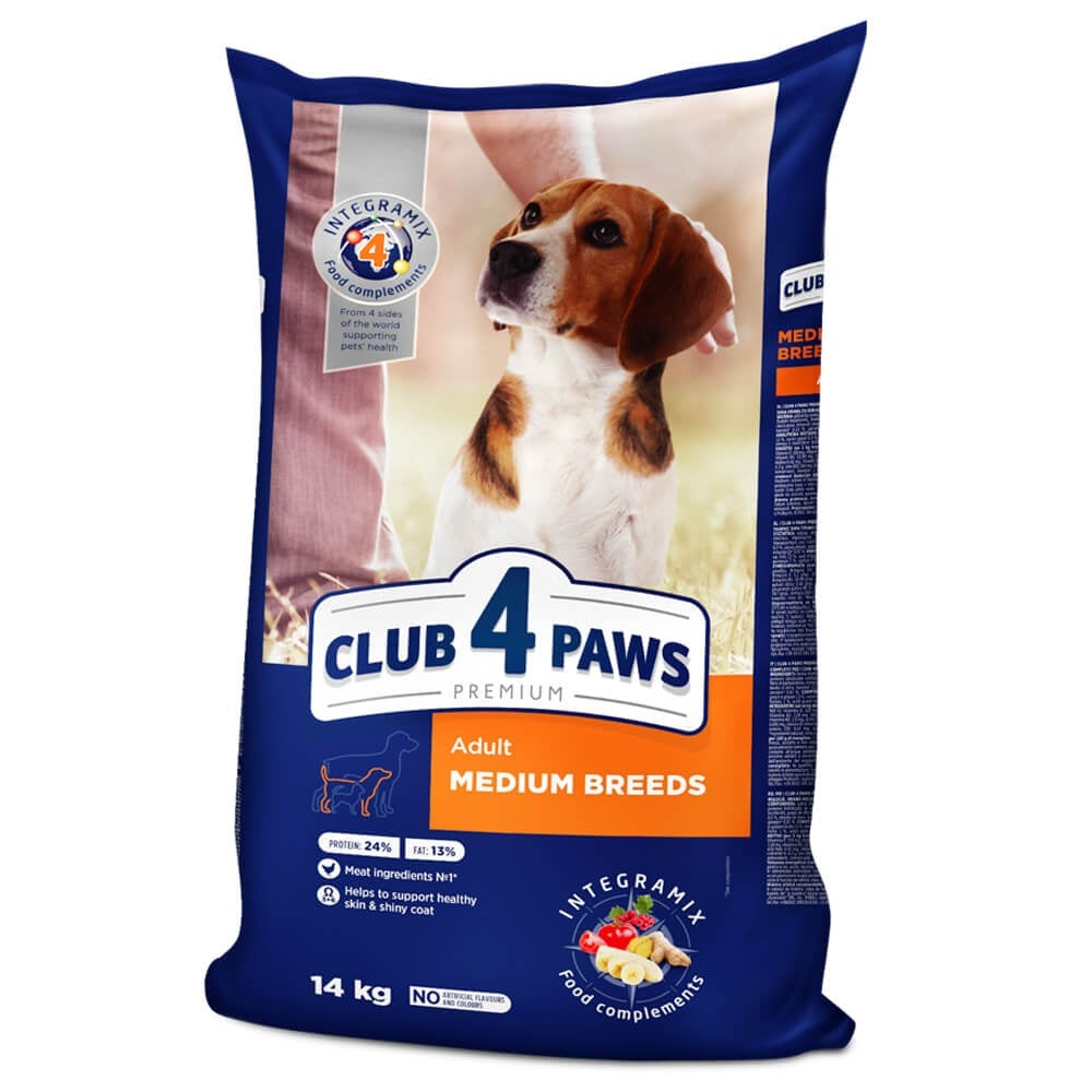 Club 4 Paws Adult Mediu - Hrana uscata premium - Pui - 14kg