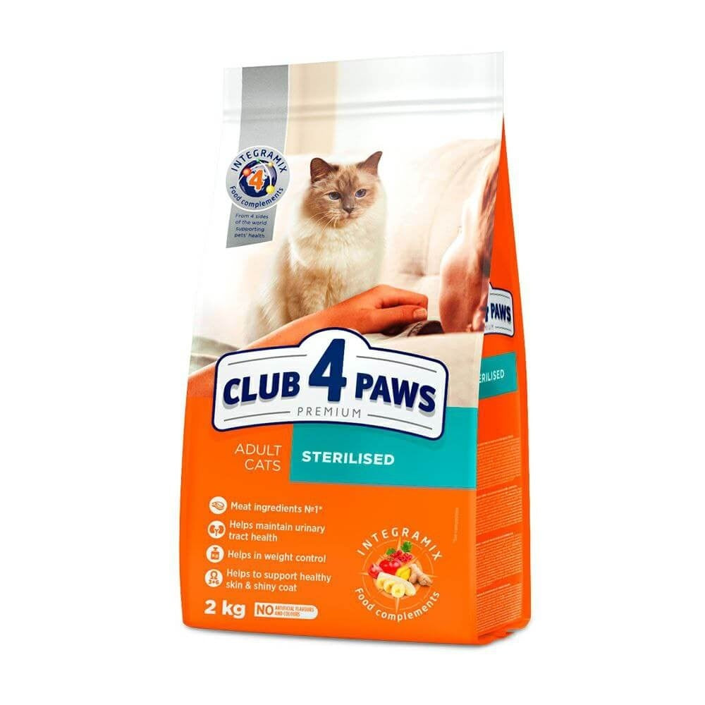 Club 4 Paws Cat Sterilised - Hrana uscata premium - Pui - 2kg