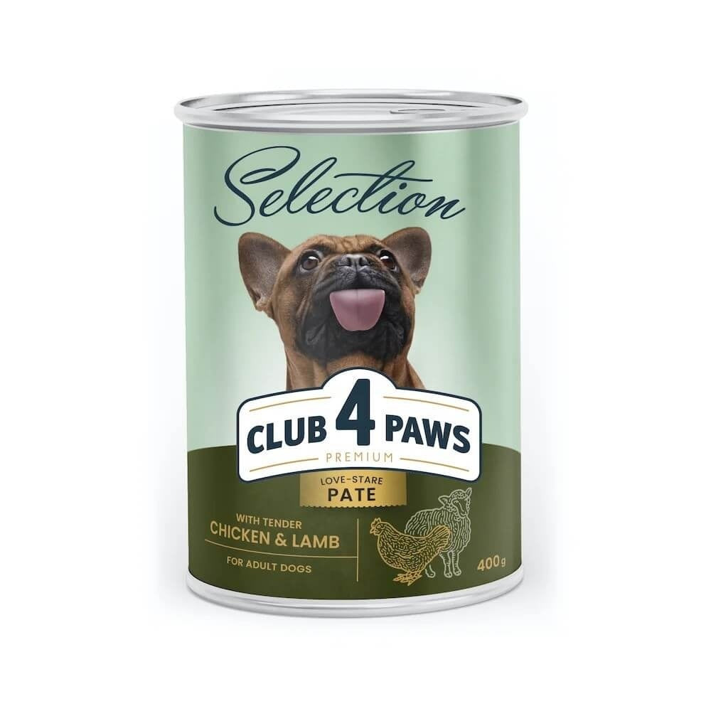 Club 4 Paws Selection Adult - Pate cu pui si miel - 400g