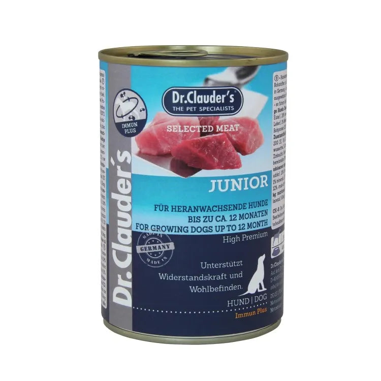 Hrana umeda pentru caini, Dr. Clauder`s Dog Selected MEAT - JUNIOR