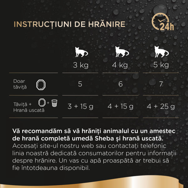 Sheba Perfect Portions hrana umeda pentru pisici adulte, cu pui in bucata 6 x 37,5g